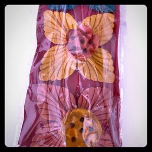 Floral wooden hand painted incense burners NIB